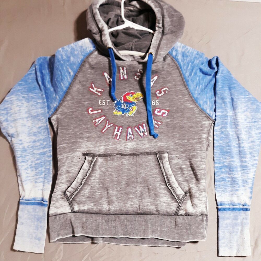 Kansas Jayhawks Women’s Size S Small Hoodie Sweatshirt College Football Shirt